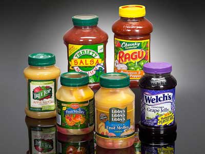 D F & B Wide mouth jar for cut fruit, pulp, Sauces
